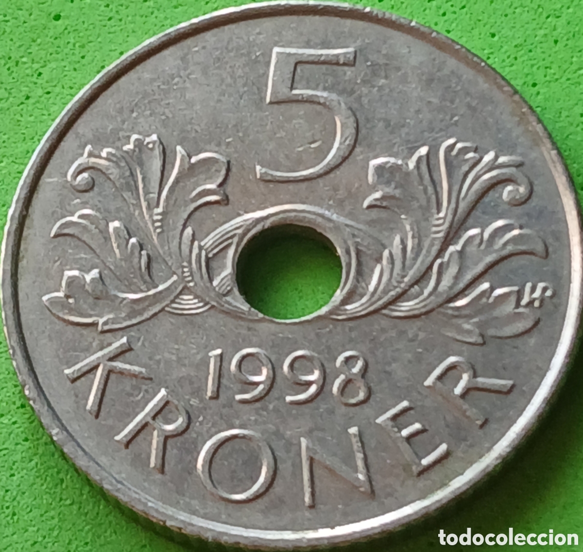 Monedas antiguas de Europa: Noruega 5 coronas 1998 km#463
