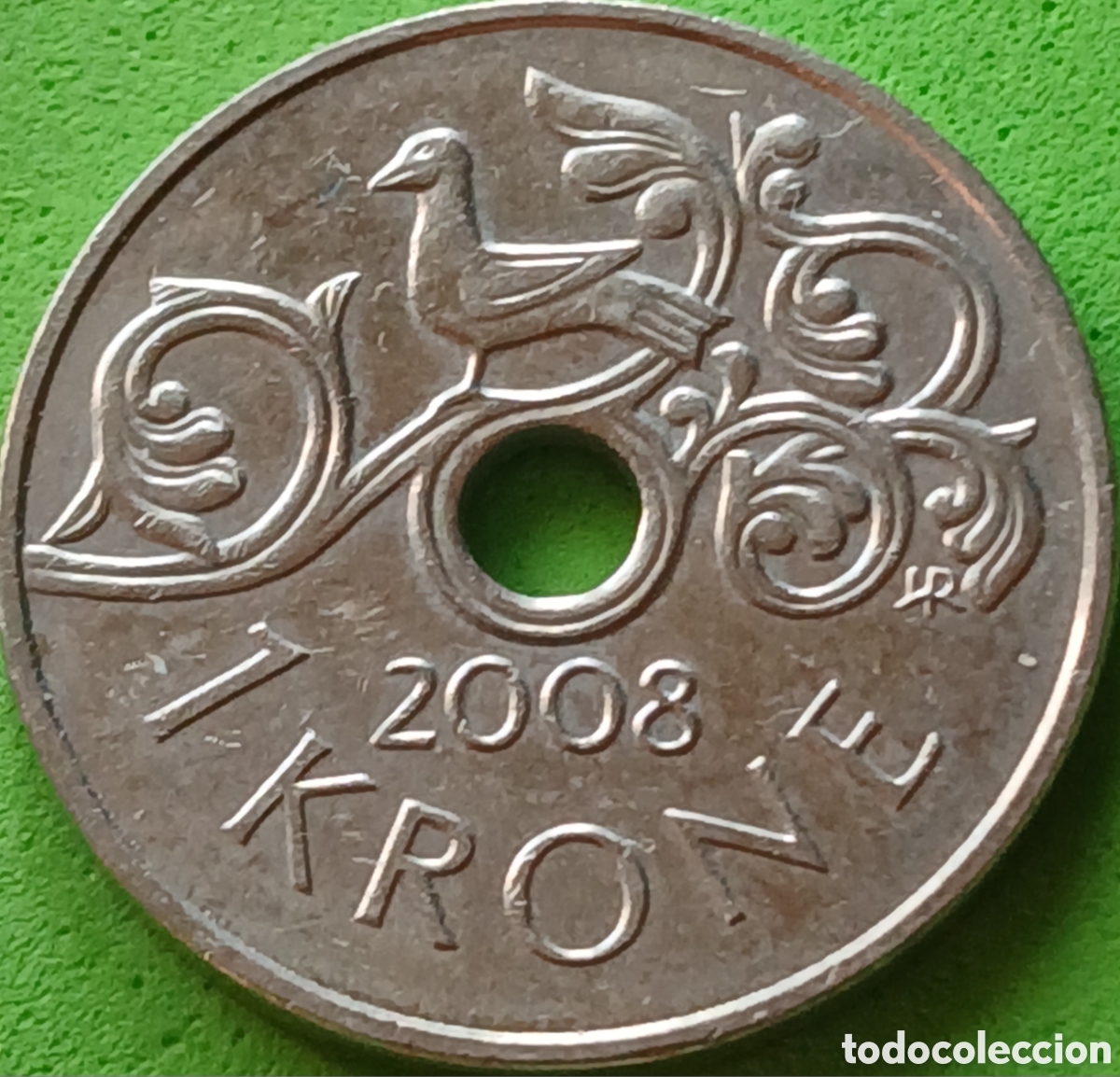 Monedas antiguas de Europa: Noruega 1 corona 2008 km#462