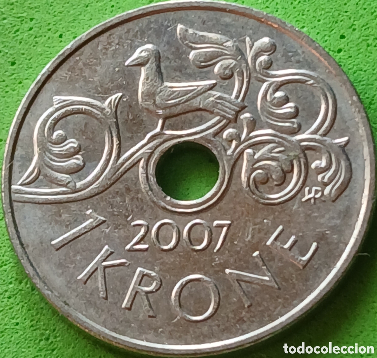 Monedas antiguas de Europa: Noruega 1 corona 2007 km#462