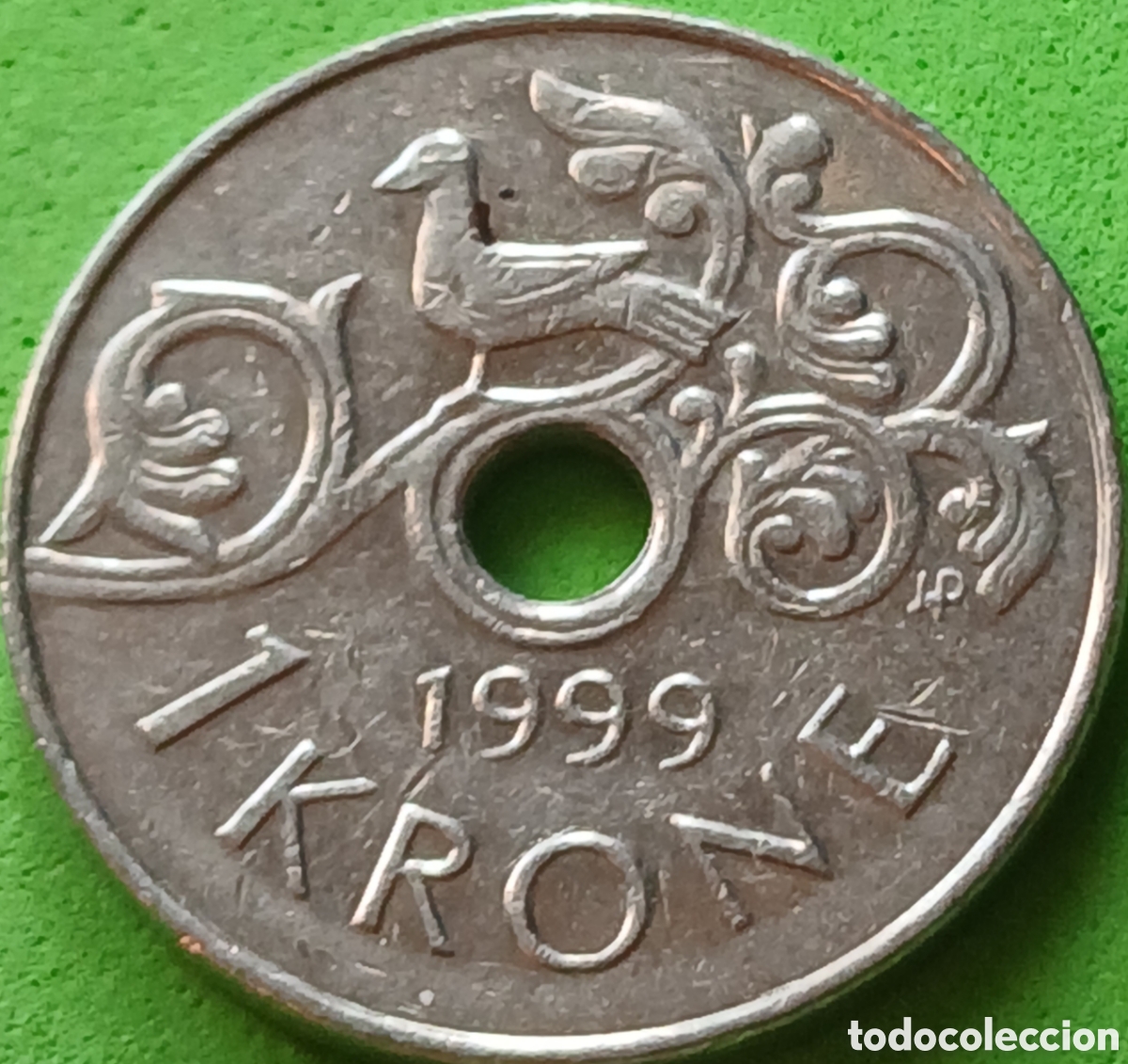 Monedas antiguas de Europa: Noruega 1 corona 1999 km#462