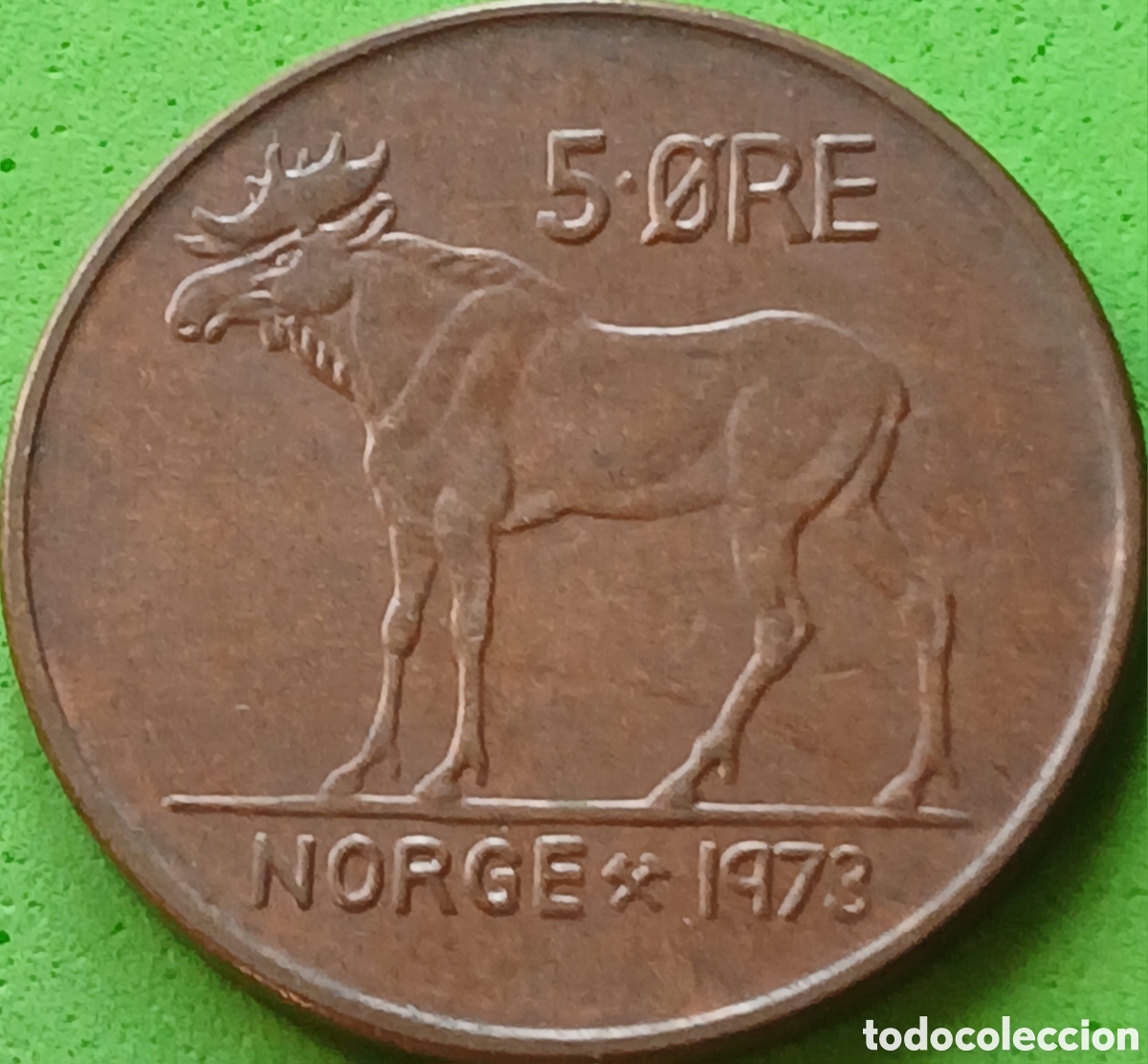 Monedas antiguas de Europa: Noruega 5 ore 1973 km#405