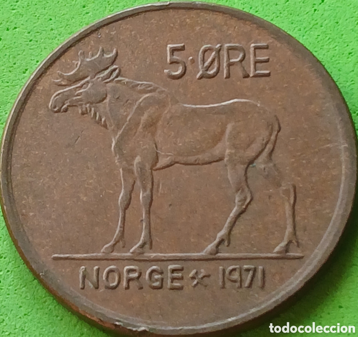 Monedas antiguas de Europa: Noruega 5 ore 1971 km#405