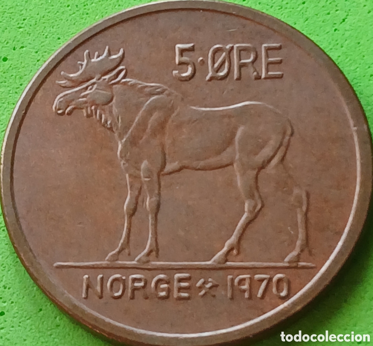 Monedas antiguas de Europa: Noruega 5 ore 1970 km#405