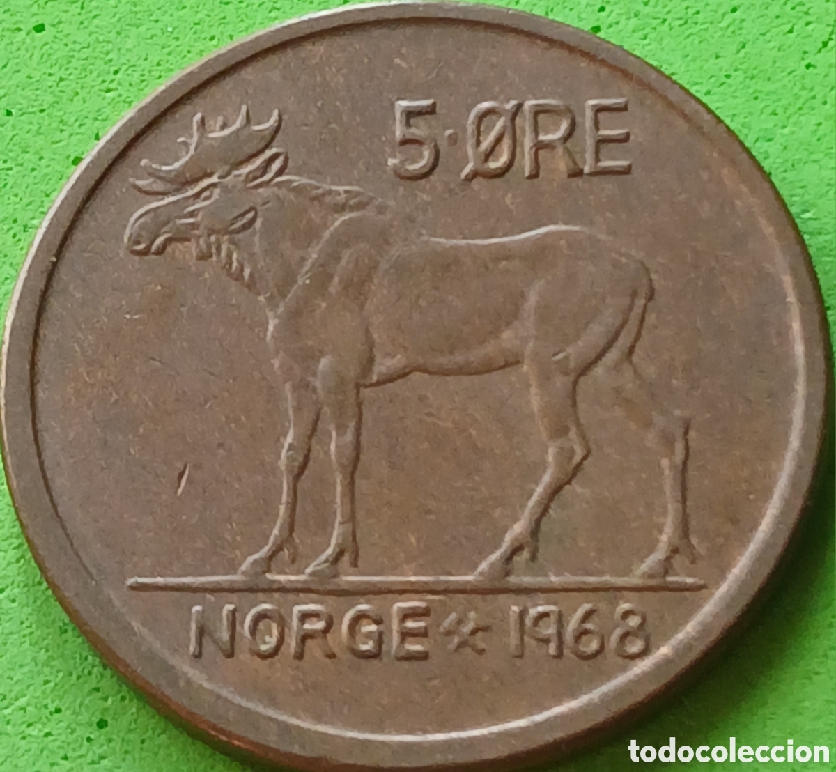 Monedas antiguas de Europa: Noruega 5 ore 1968 km#405