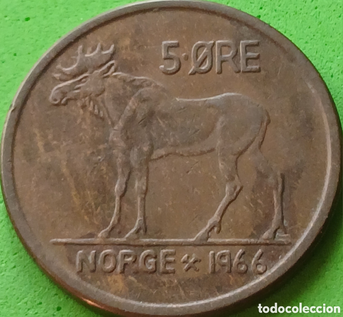 Monedas antiguas de Europa: Noruega 5 ore 1966 km#405