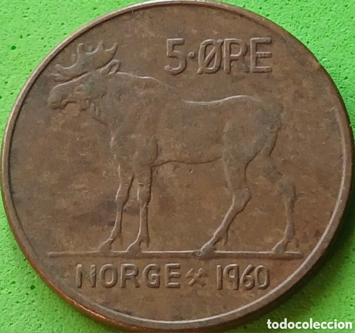 Monedas antiguas de Europa: Noruega 5 ore 1960 km#405
