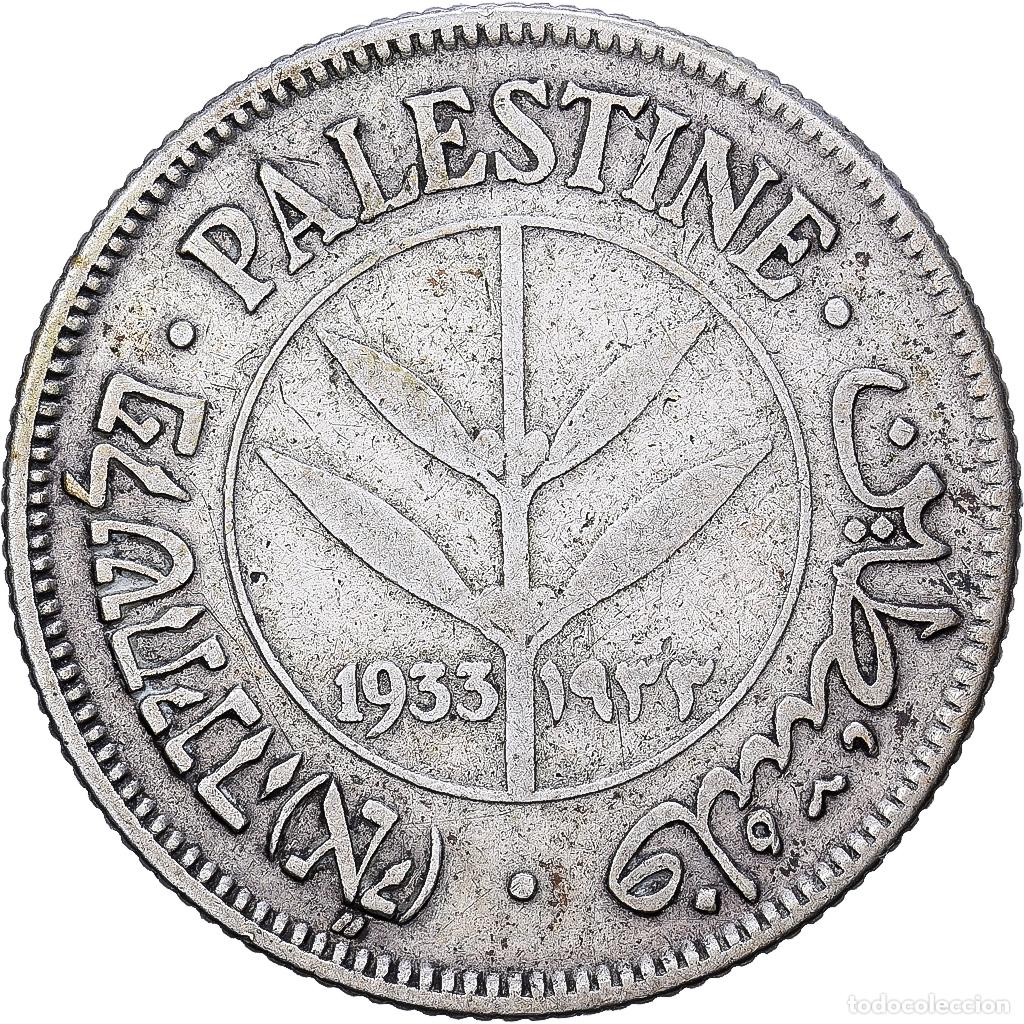 Monedas antiguas de Europa: [#1551441] Palestina, 50 Mils, 1933, Plata, MBC, KM:6