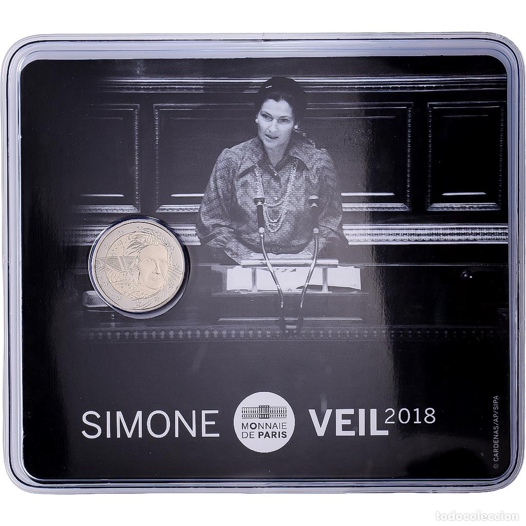 Monedas antiguas de Europa: [#1545638] Francia, 2 Euro, Simone Veil, BU, 2018, MDP, Bimet&aacute;lico, FDC, Gadoury:EU 920.1