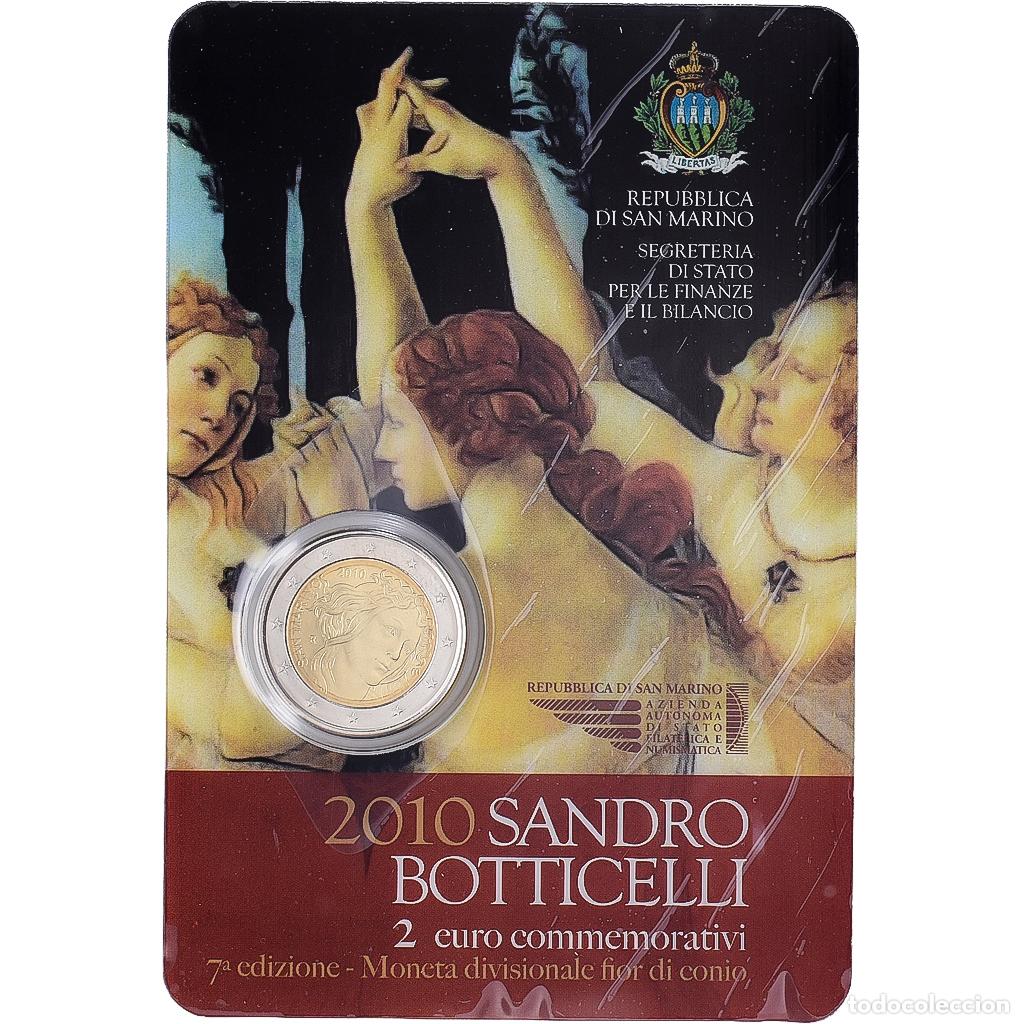 Monedas antiguas de Europa: [#1545641] San Marino, 2 Euro, Sandro Botticelli, BU, 2010, Rome, Bimet&aacute;lico, FDC, KM:494