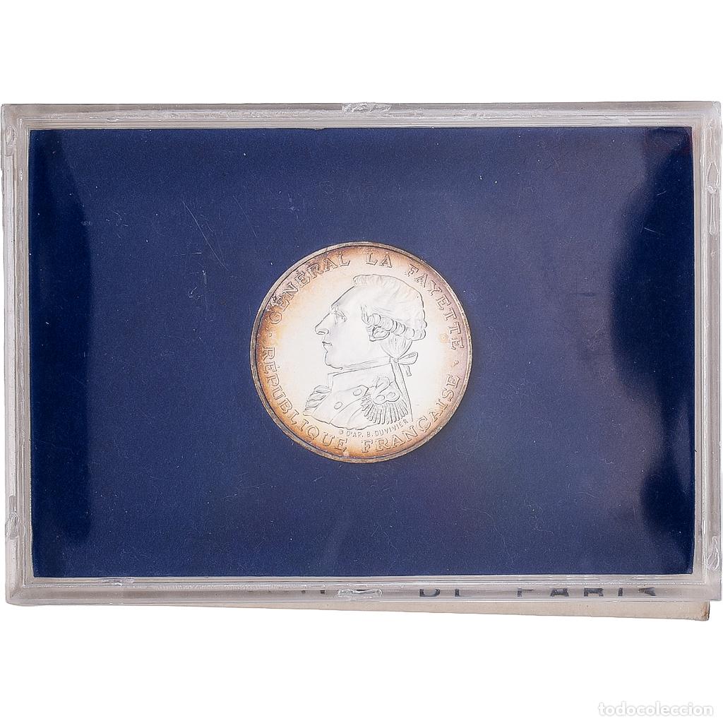 Monedas antiguas de Europa: [#1545643] Francia, 100 Francs, G&eacute;n&eacute;ral La Fayette, 1987, MDP, BU, Plata, FDC, KM:962