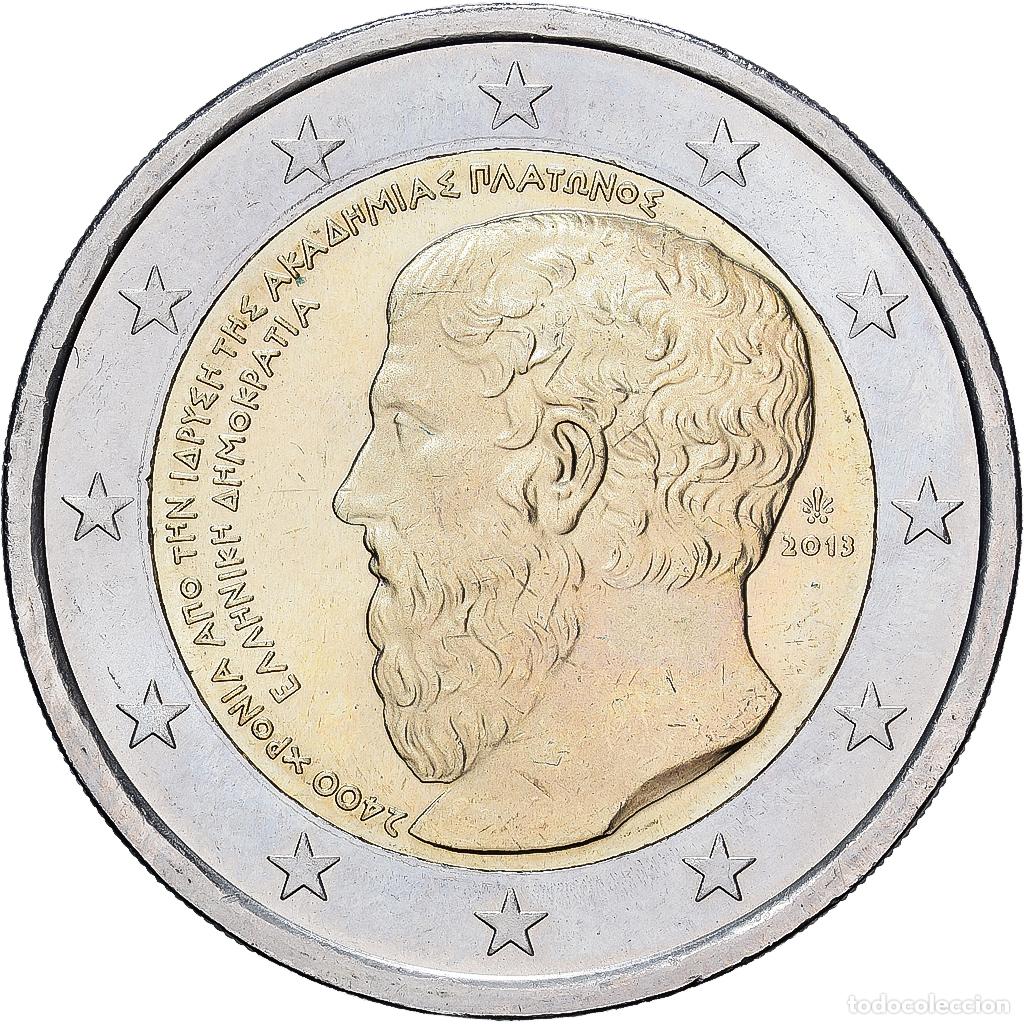 Monedas antiguas de Europa: [#1545660] Grecia, 2 Euro, Platonic Academy, 2013, Athens, Bimet&aacute;lico, FDC, KM:252