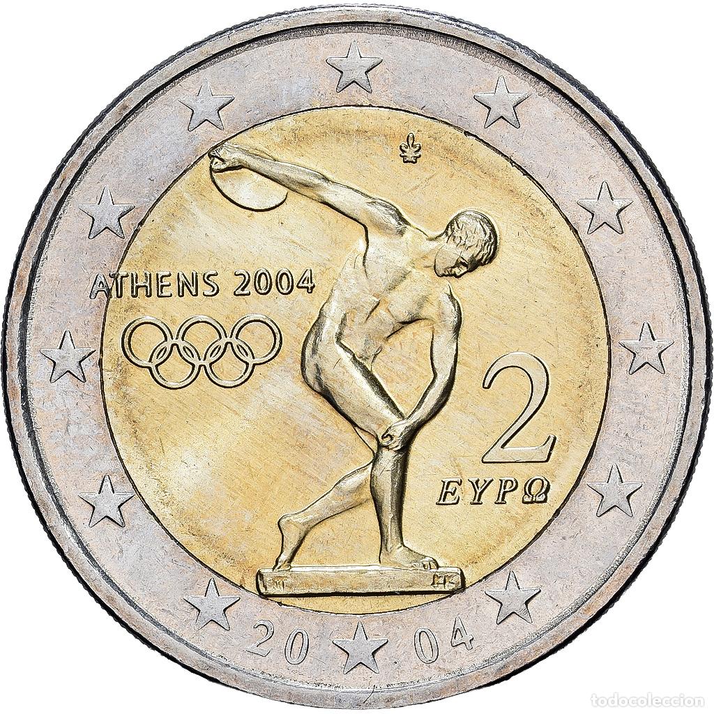 Monedas antiguas de Europa: [#1545661] Grecia, 2 Euro, Olympic Games, 2004, Athens, Bimet&aacute;lico, FDC, KM:209