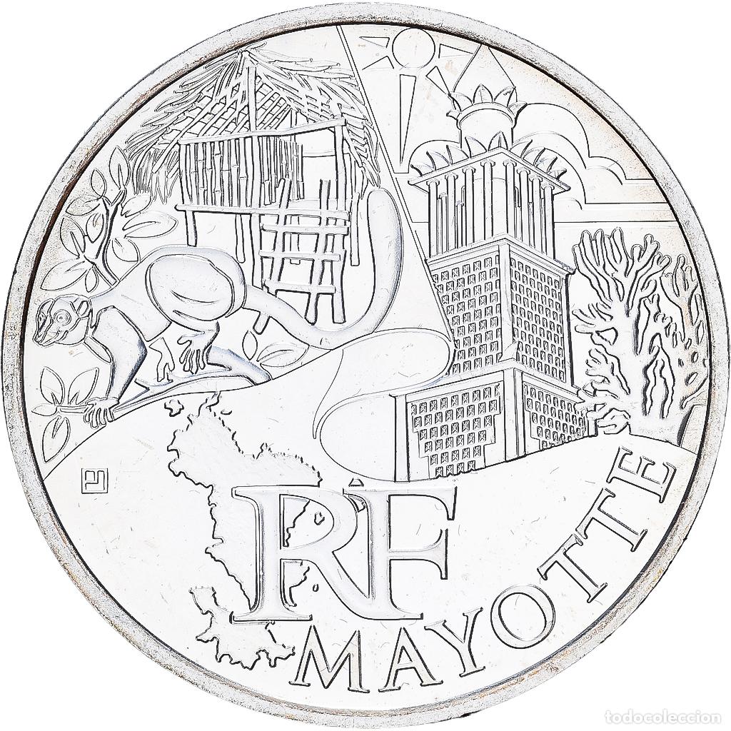 Monedas antiguas de Europa: [#1545663] Francia, 10 Euro, Mayotte, 2011, MDP, Plata, SC, KM:1726