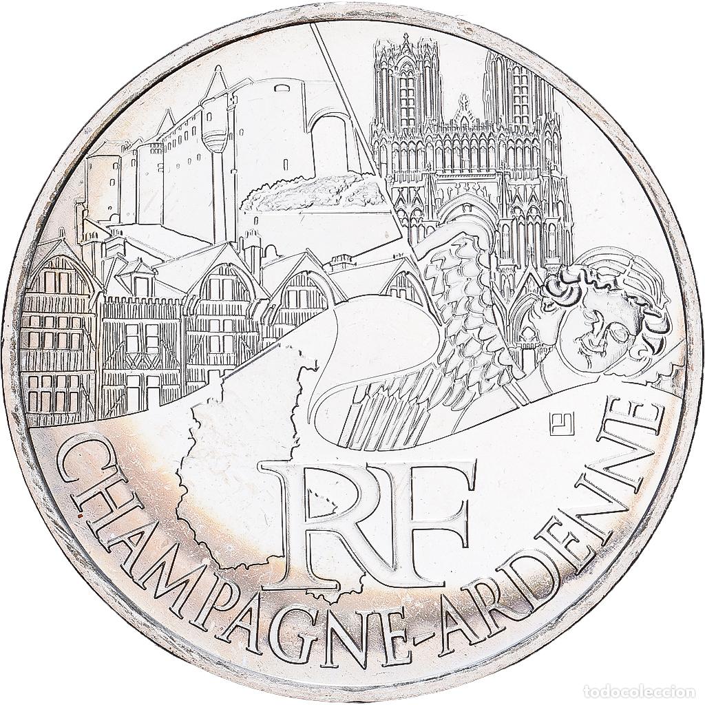 Monedas antiguas de Europa: [#1545665] Francia, 10 Euro, Champagne-Ardenne, 2011, MDP, Plata, SC, KM:1733