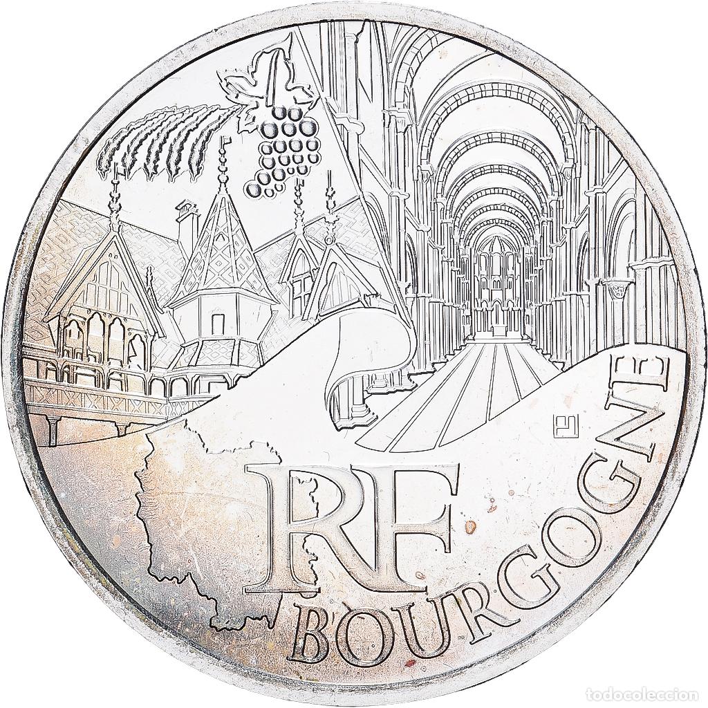 Monedas antiguas de Europa: [#1545666] Francia, 10 Euro, Bourgogne, 2011, MDP, Plata, SC, KM:1731