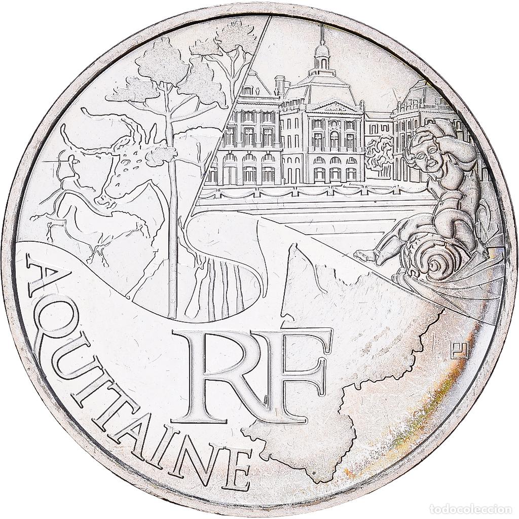 Monedas antiguas de Europa: [#1545669] Francia, 10 Euro, Aquitaine, 2011, MDP, Plata, SC, KM:1727