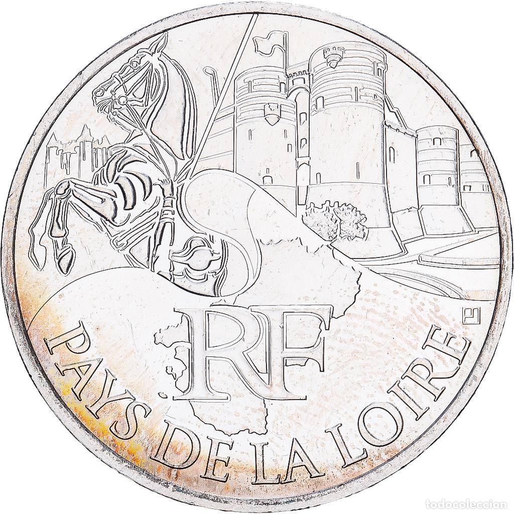 Old Coins of Europe: [#1545670] Francia, 10 Euro, Pays de la Loire, 2011, MDP, Plata, SC, KM:1746