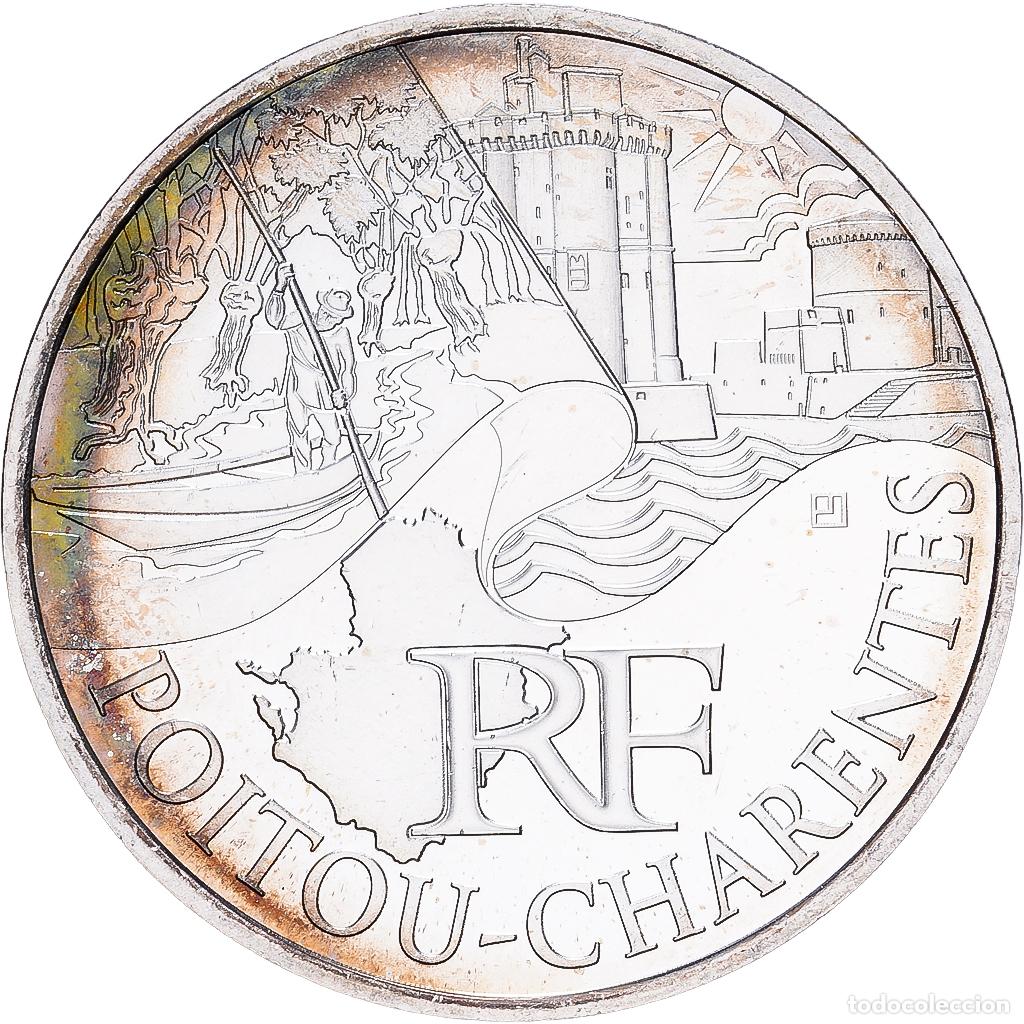 Monedas antiguas de Europa: [#1545671] Francia, 10 Euro, Poitou-Charentes, 2011, MDP, Plata, SC, KM:1748