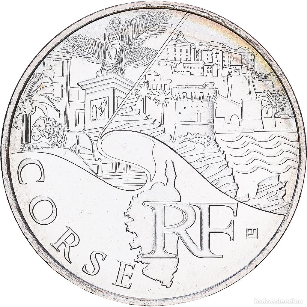Monedas antiguas de Europa: [#1545672] Francia, 10 Euro, Corse, 2011, MDP, Plata, SC, KM:1740
