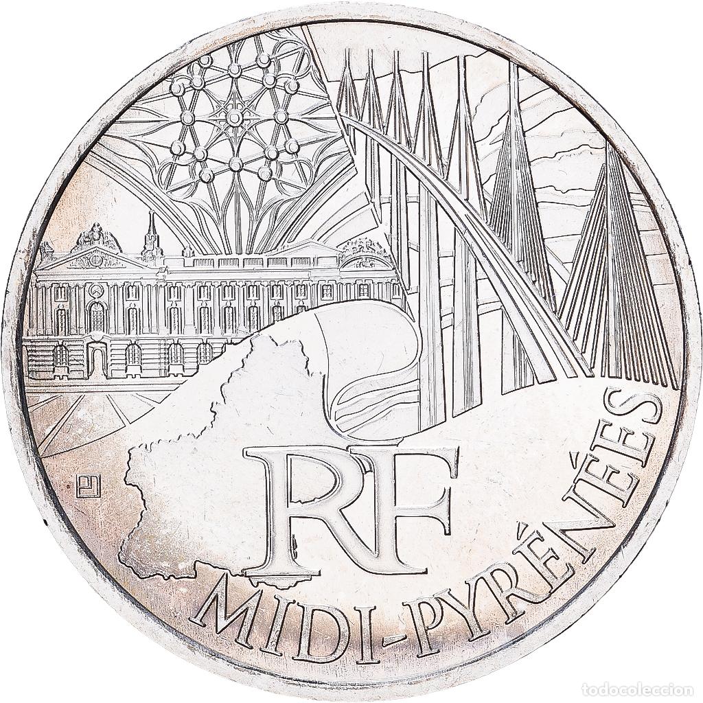 Monedas antiguas de Europa: [#1545675] Francia, 10 Euro, Midi-Pyr&eacute;n&eacute;es, 2011, MDP, Plata, SC, KM:1752