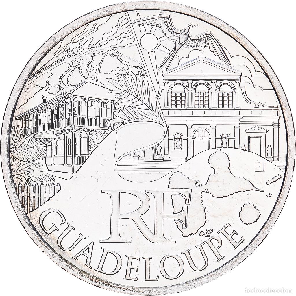 Monedas antiguas de Europa: [#1545678] Francia, 10 Euro, Guadeloupe, 2011, MDP, Plata, SC, KM:1737