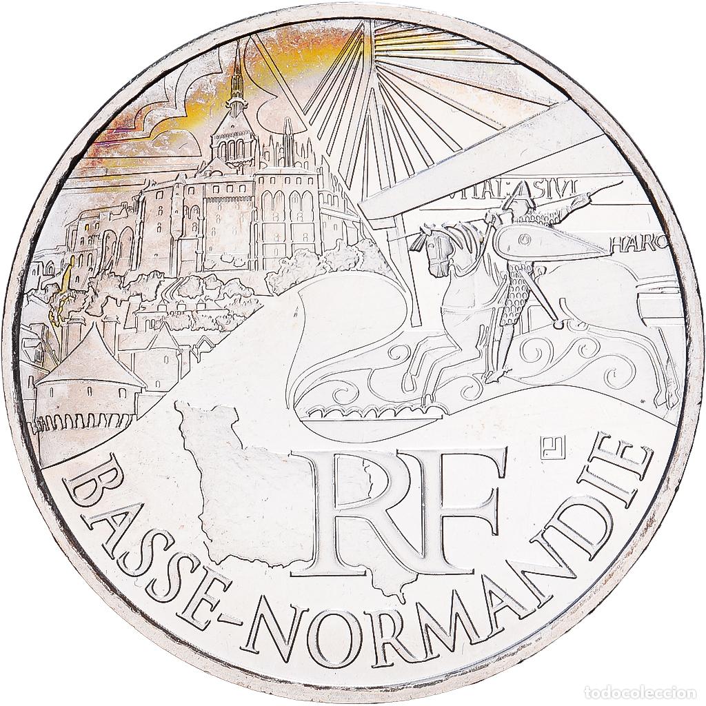Monedas antiguas de Europa: [#1545679] Francia, 10 Euro, Basse-Normandie, 2011, MDP, Plata, SC, KM:1729
