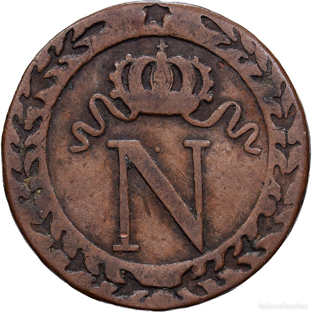 Monedas antiguas de Europa: [#1545710] Francia, Napoleon I, 10 Centimes, 1809, Paris, Contemporary forgery, Vell&oacute;n