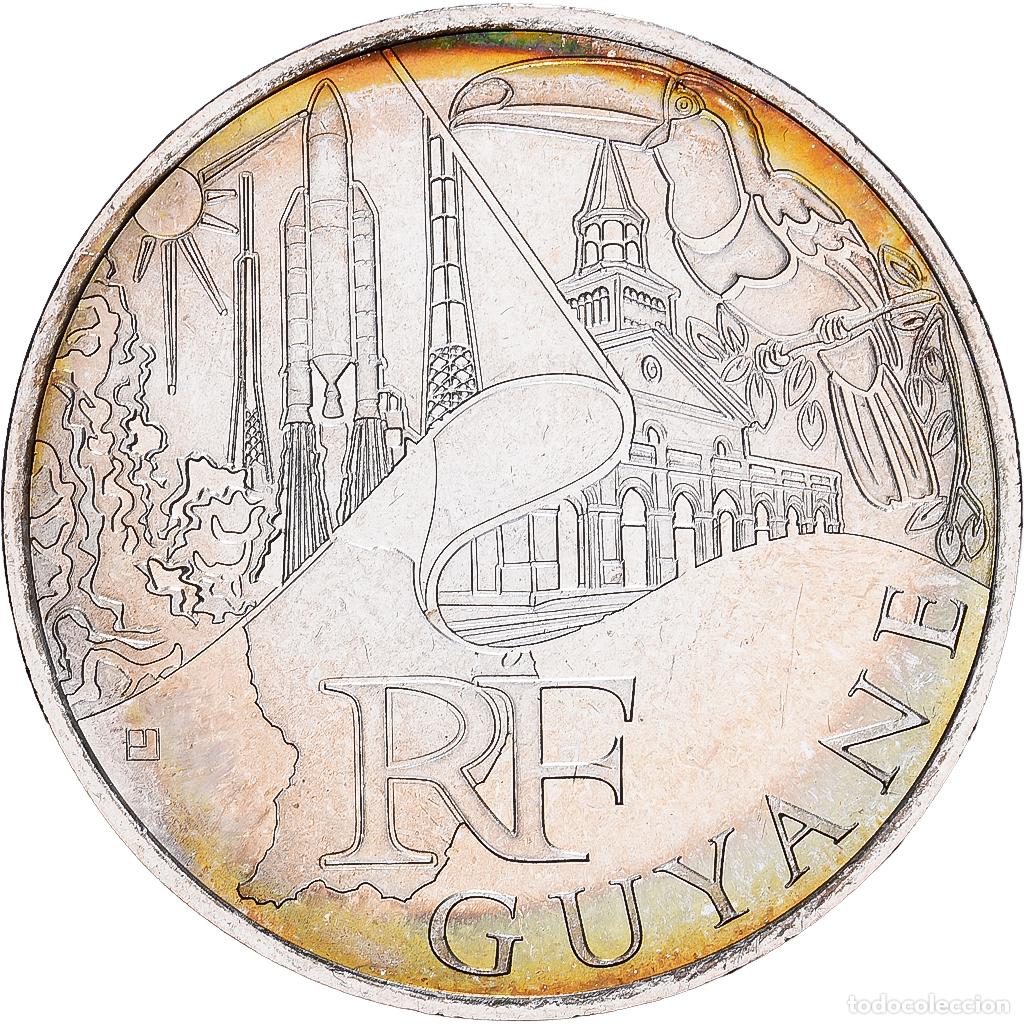 Monedas antiguas de Europa: [#1545685] Francia, 10 Euro, Guyane, 2011, MDP, Plata, SC, KM:1736