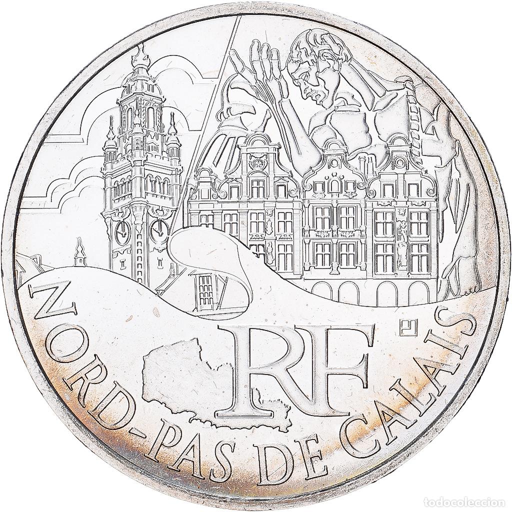 Monedas antiguas de Europa: [#1545687] Francia, 10 Euro, Nord-Pas-de-Calais, 2011, MDP, Plata, SC, KM:1745
