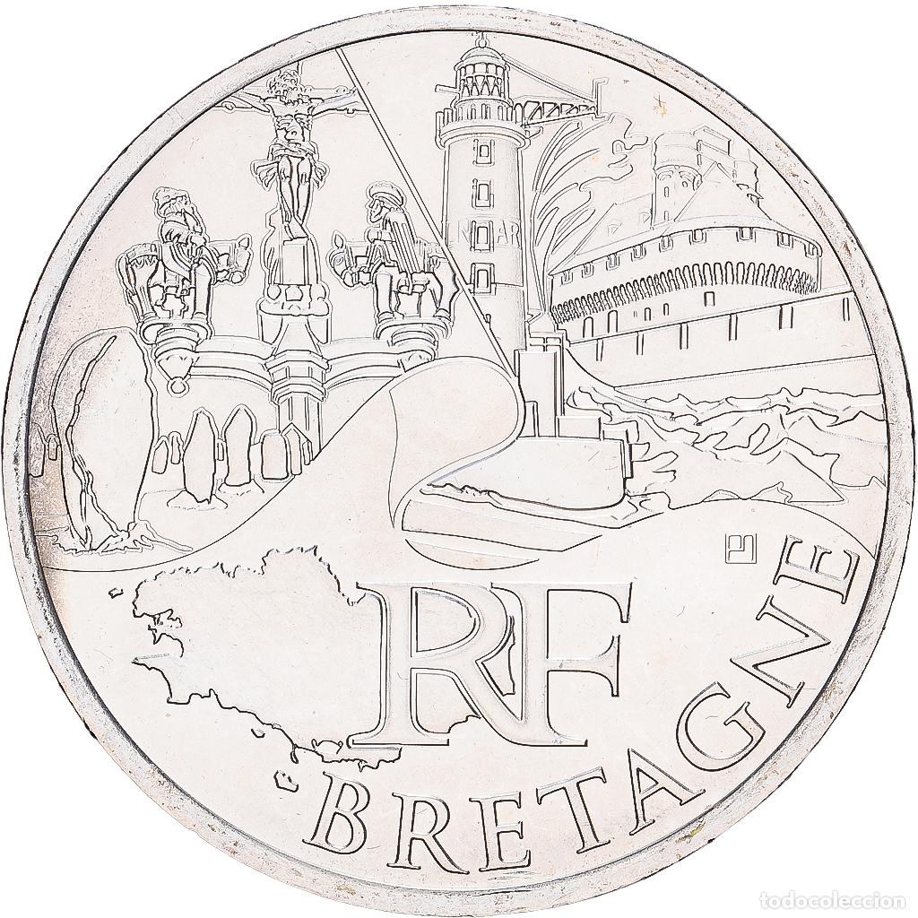 Monedas antiguas de Europa: [#1545688] Francia, 10 Euro, Bretagne, 2011, MDP, Plata, SC, KM:1730