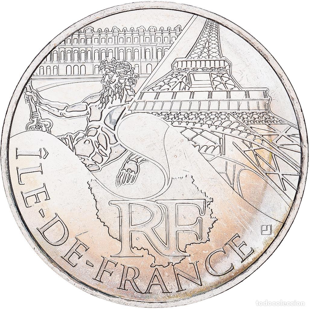 Monedas antiguas de Europa: [#1545683] Francia, 10 Euro, Ile de France, 2011, MDP, Plata, SC, KM:1739
