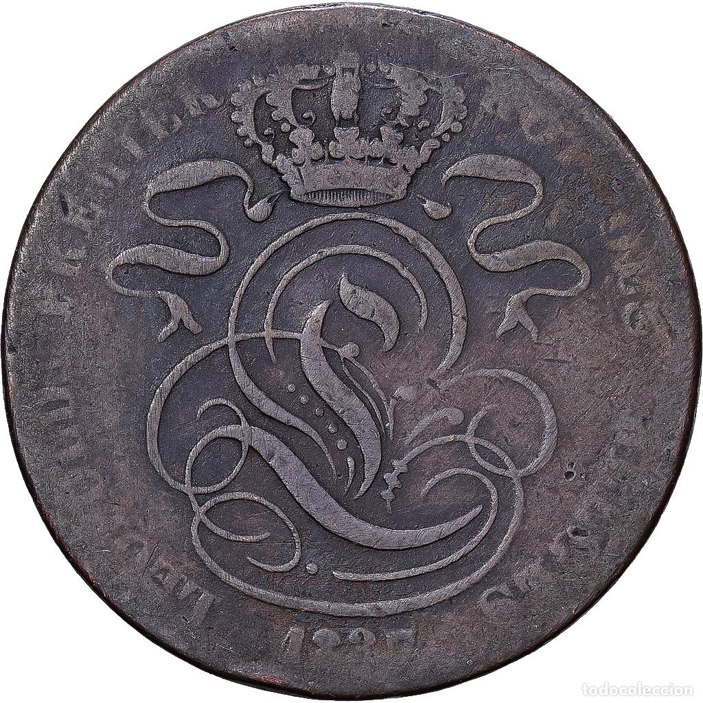 Monedas antiguas de Europa: [#1551446] B&eacute;lgica, Leopold I, 5 Centimes, 1837, Brussels, Cobre, BC, KM:5.1