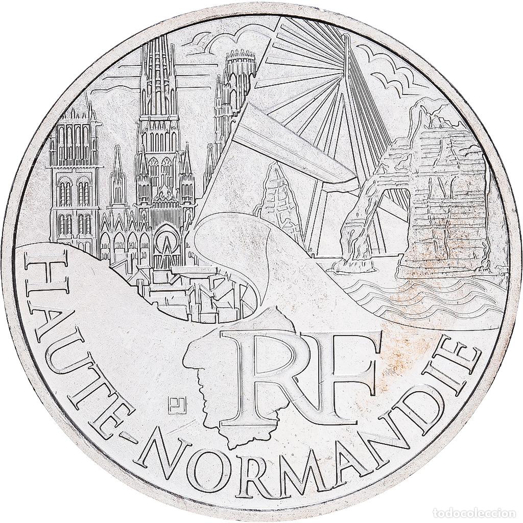 Monedas antiguas de Europa: [#1545686] Francia, 10 Euro, Haute-Normandie, 2011, MDP, Plata, SC, KM:1738