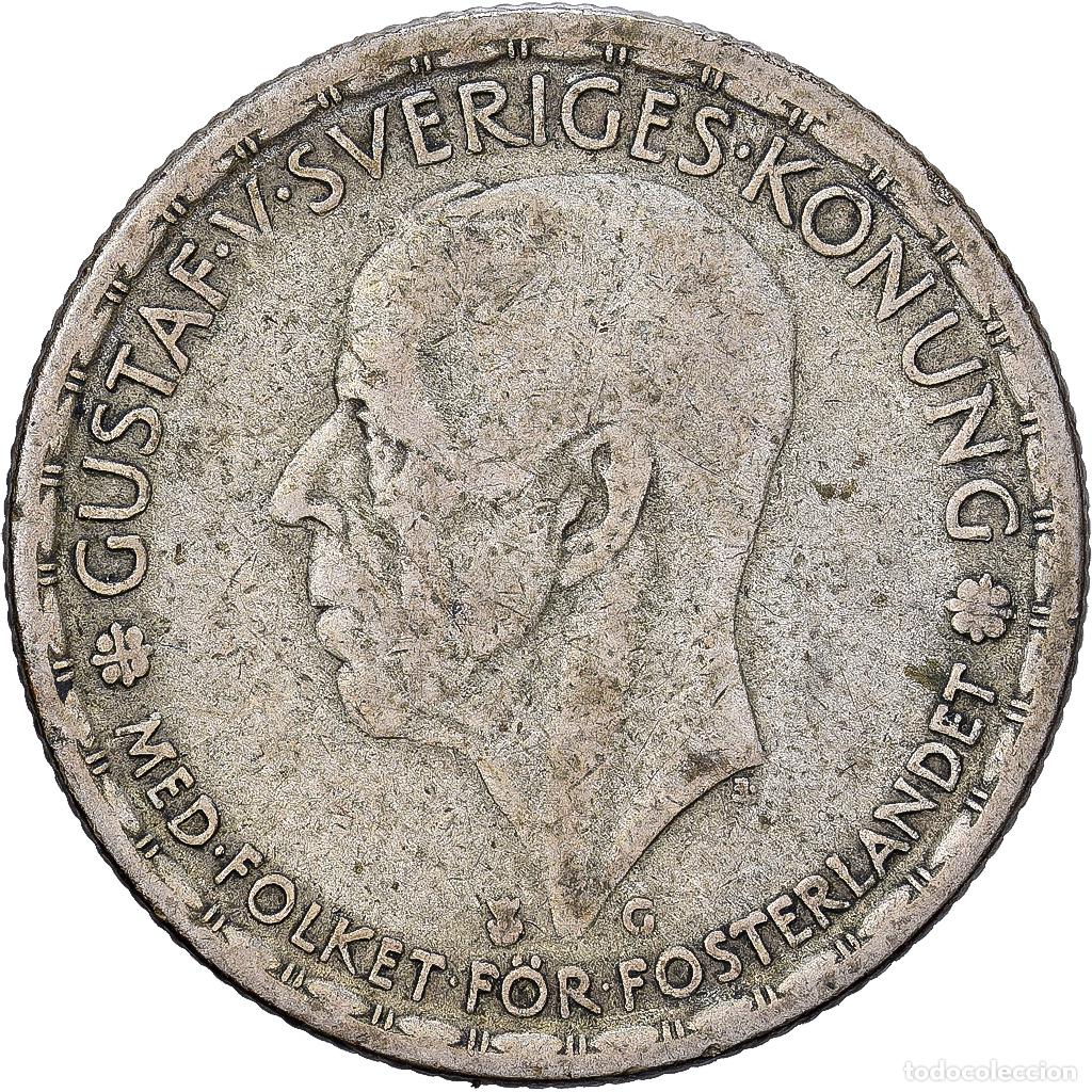 Monedas antiguas de Europa: [#1551453] Suecia, Gustaf V, Krona, 1944, Plata, BC+, KM:814
