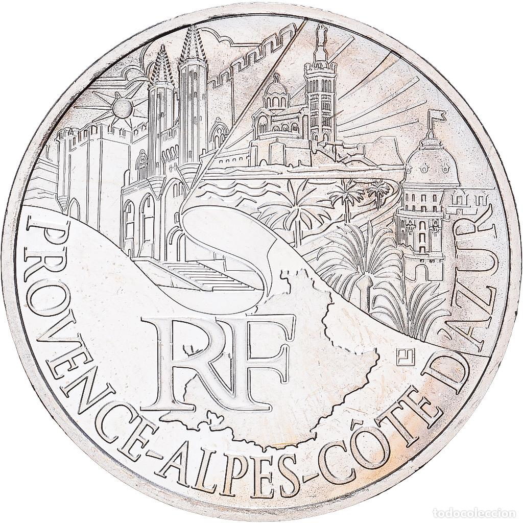 Monedas antiguas de Europa: [#1545682] Francia, 10 Euro, Provence-Alpes-C&ocirc;te d'Azur, 2011, MDP, Plata, SC, KM:1749