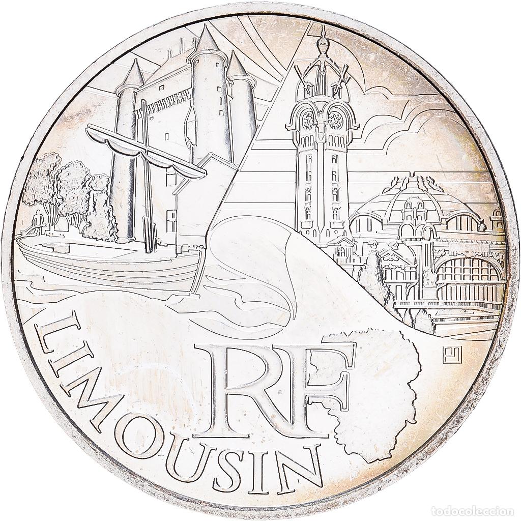Monedas antiguas de Europa: [#1545684] Francia, 10 Euro, Limousin, 2011, MDP, Plata, SC, KM:1742