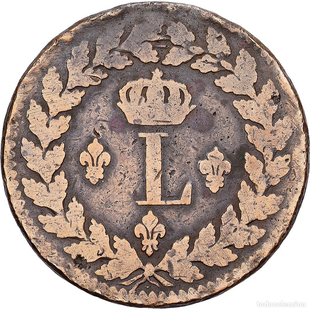 Monedas antiguas de Europa: [#1551462] Francia, Louis XVIII, Decime, Strasbourg, Bronce, BC, Gadoury:196, KM:701