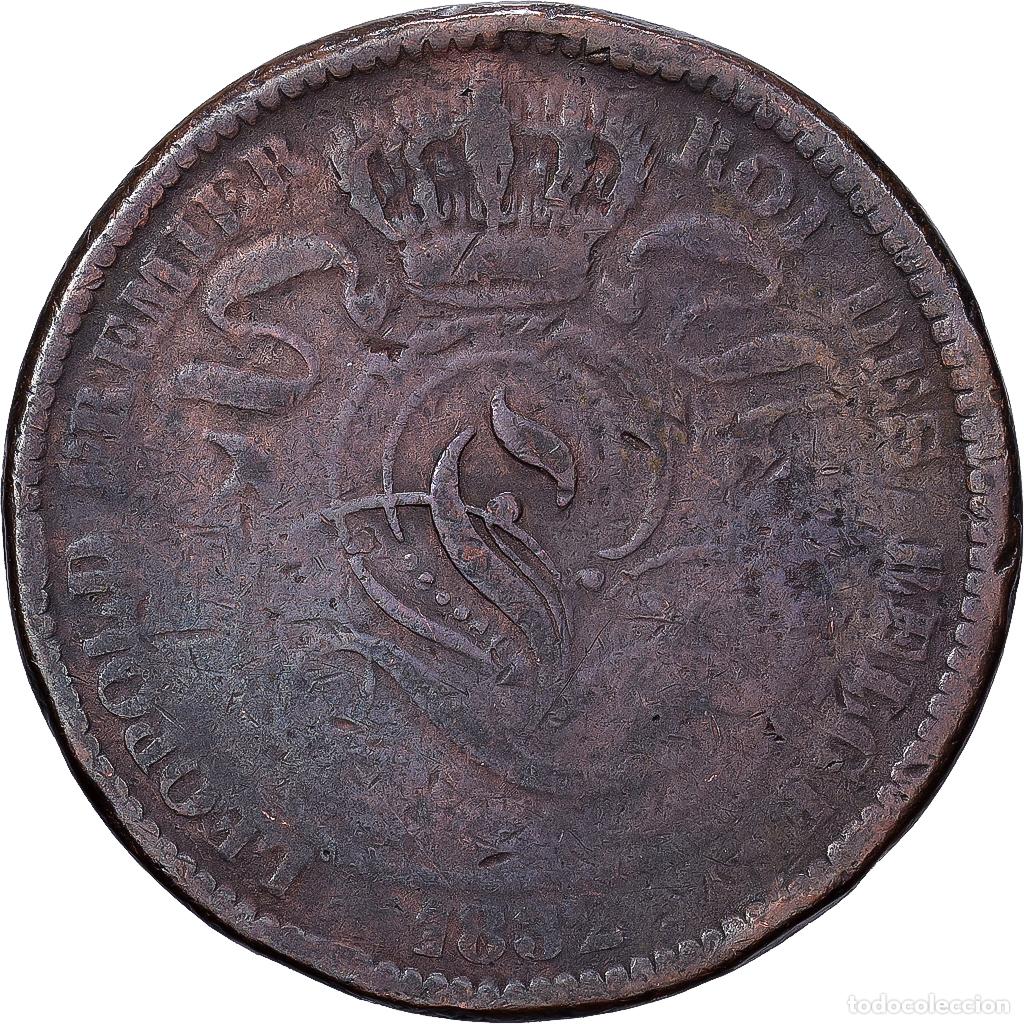Monedas antiguas de Europa: [#1551445] B&eacute;lgica, Leopold I, 10 Centimes, 1832, Brussels, Cobre, BC+, KM:2.1