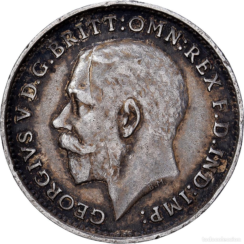 Monedas antiguas de Europa: [#1551455] Gran Breta&ntilde;a, George V, 3 Pence, 1918, Plata, MBC, KM:813