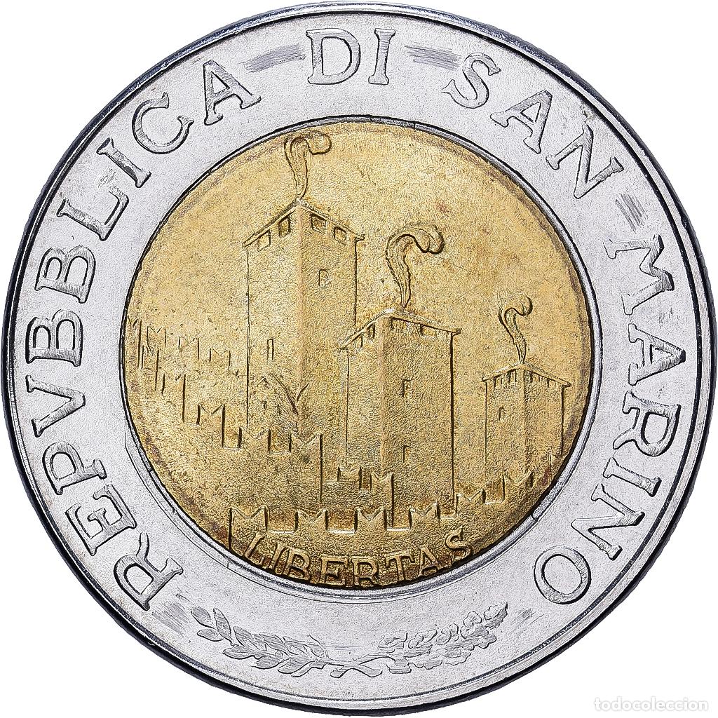 Monedas antiguas de Europa: [#1551451] San Marino, 500 Lire, 1993, Rome, Bimet&aacute;lico, EBC, KM:301