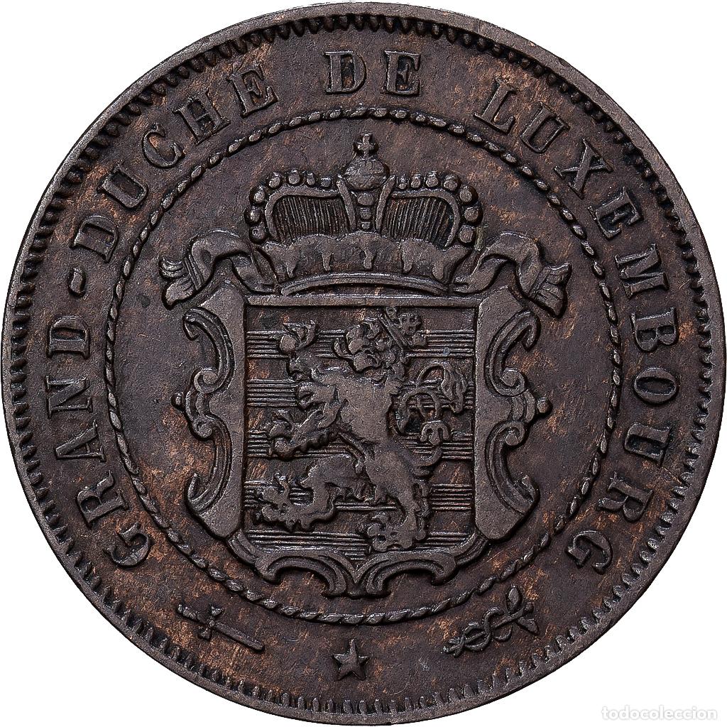 Monedas antiguas de Europa: [#1551456] Luxemburgo, William III, 2-1/2 Centimes, 1854, Utrecht, Bronce, MBC, KM:21
