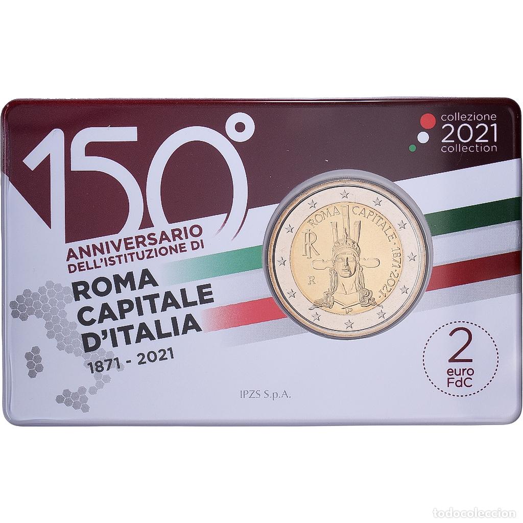 Monedas antiguas de Europa: [#1545739] Italia, 2 Euro, Rome capital of Italy, FDC, 2021, Rome, Bimet&aacute;lico, FDC, KM:452