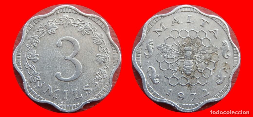 Monedas antiguas de Europa: 3 MILS 1972 MALTA-151404