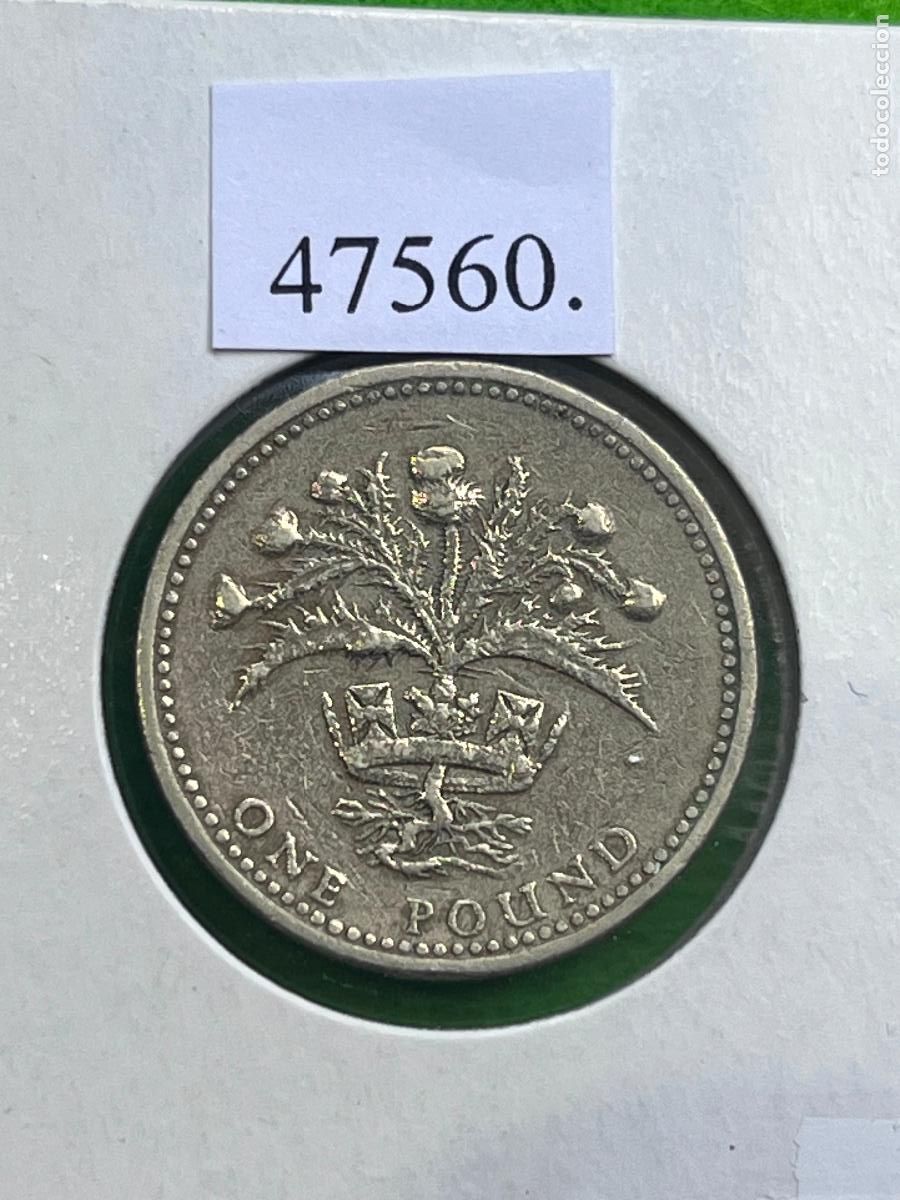 Monedas antiguas de Europa: Inglaterra 1 libra 1984, UK