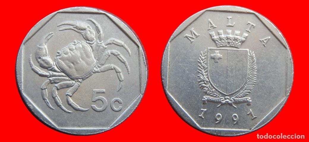 Monedas antiguas de Europa: 5 CENTIMOS 1991 MALTA-151414