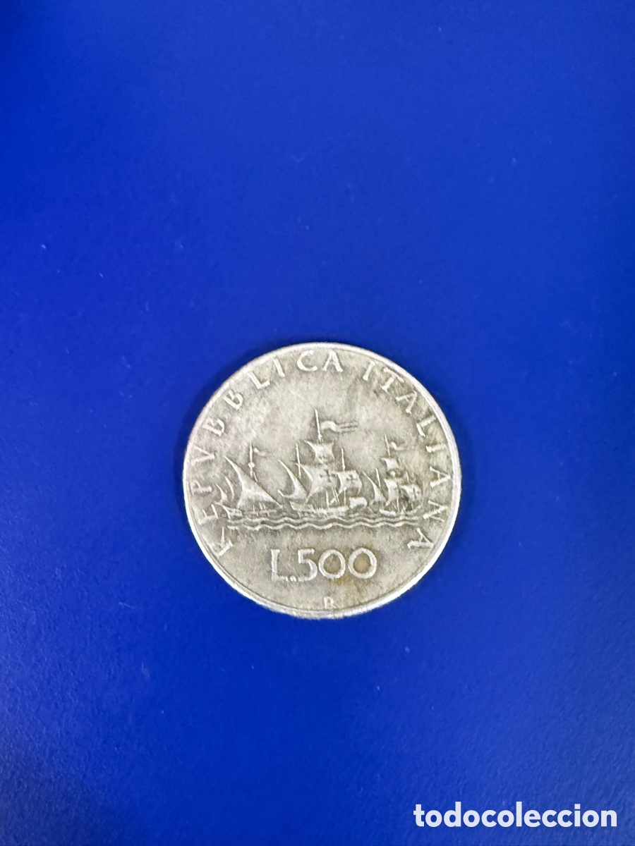 Monedas antiguas de Europa: Moneda de 1500 liras de plata de la Rep&uacute;blica Italiana