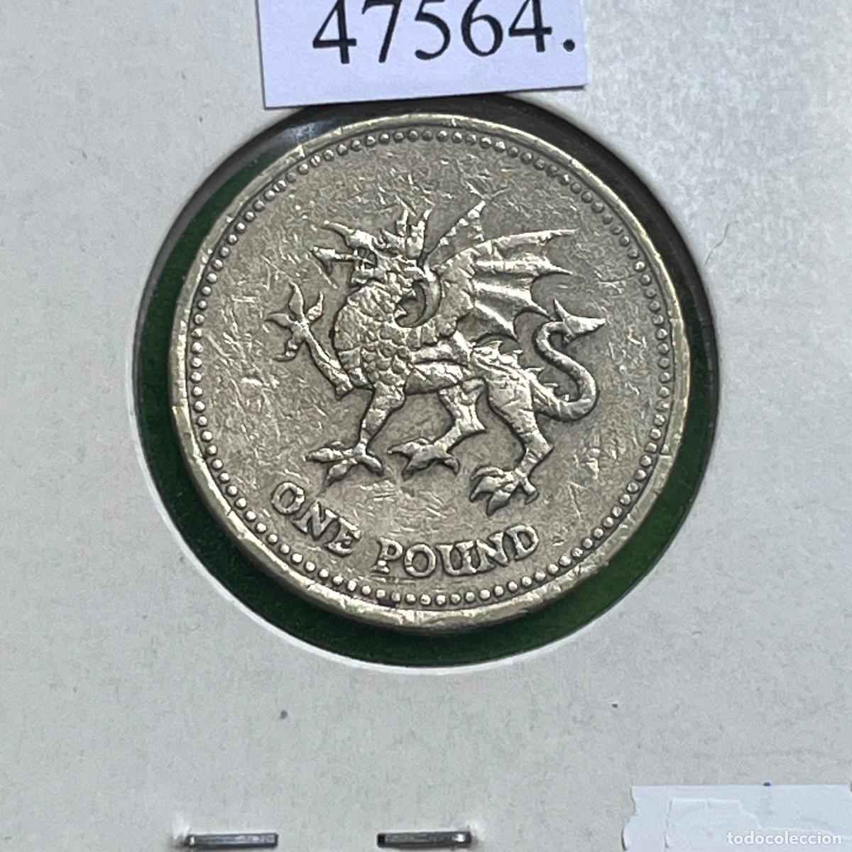Monedas antiguas de Europa: Inglaterra 1 libra 2000, UK