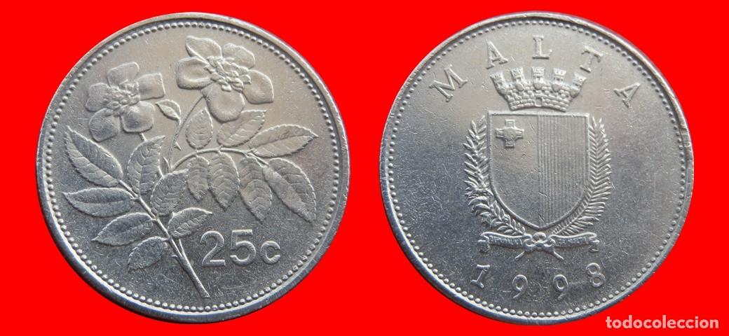 Monedas antiguas de Europa: 25 CENTIMOS 1998 MALTA-151417