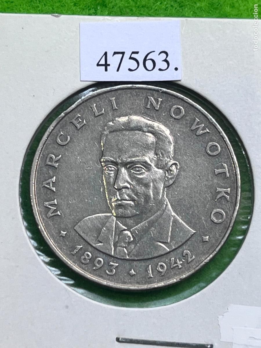 Monedas antiguas de Europa: Polonia, 20 Złotych, 1976, Marceli Nowotko, sloty
