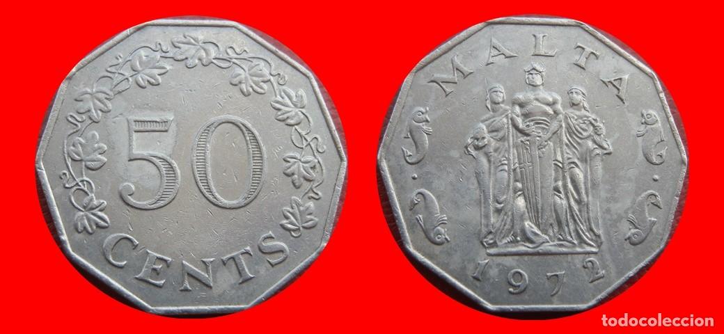 Monedas antiguas de Europa: 50 CENTIMOS 1972 MALTA-151418